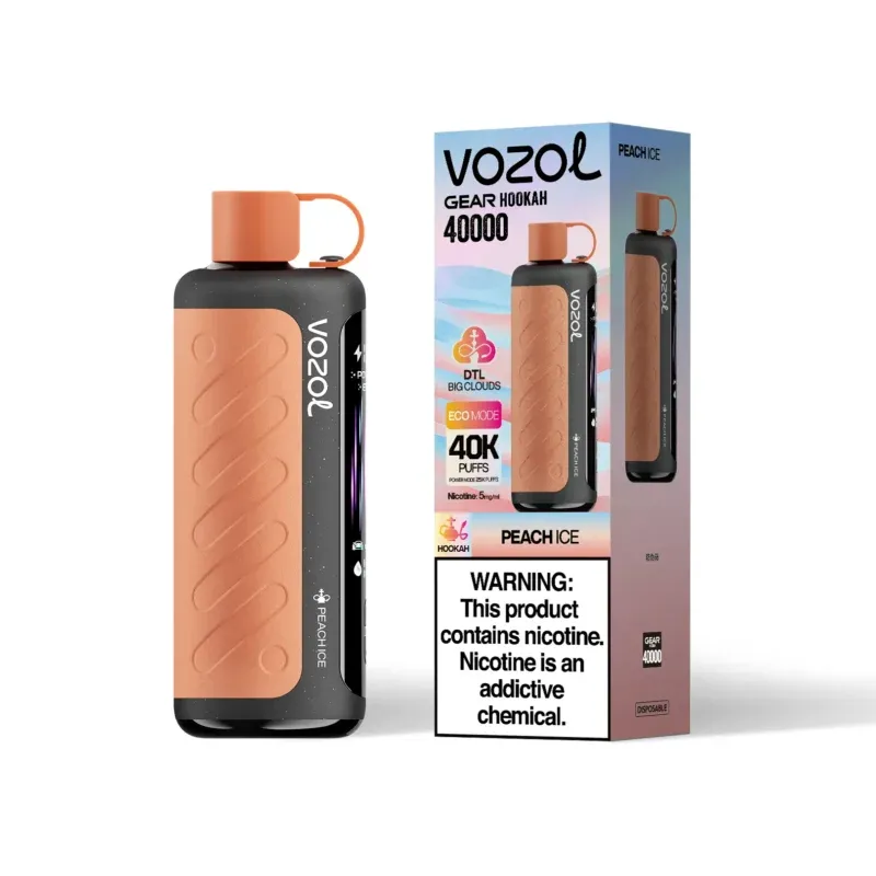imgi 11 vozol gear hookah 40000 40k puffs vape flavor peach ice 800x800 1 Vivivapes Original authentic Vozol Gear Hookah 40000 puffs with security verification tag
