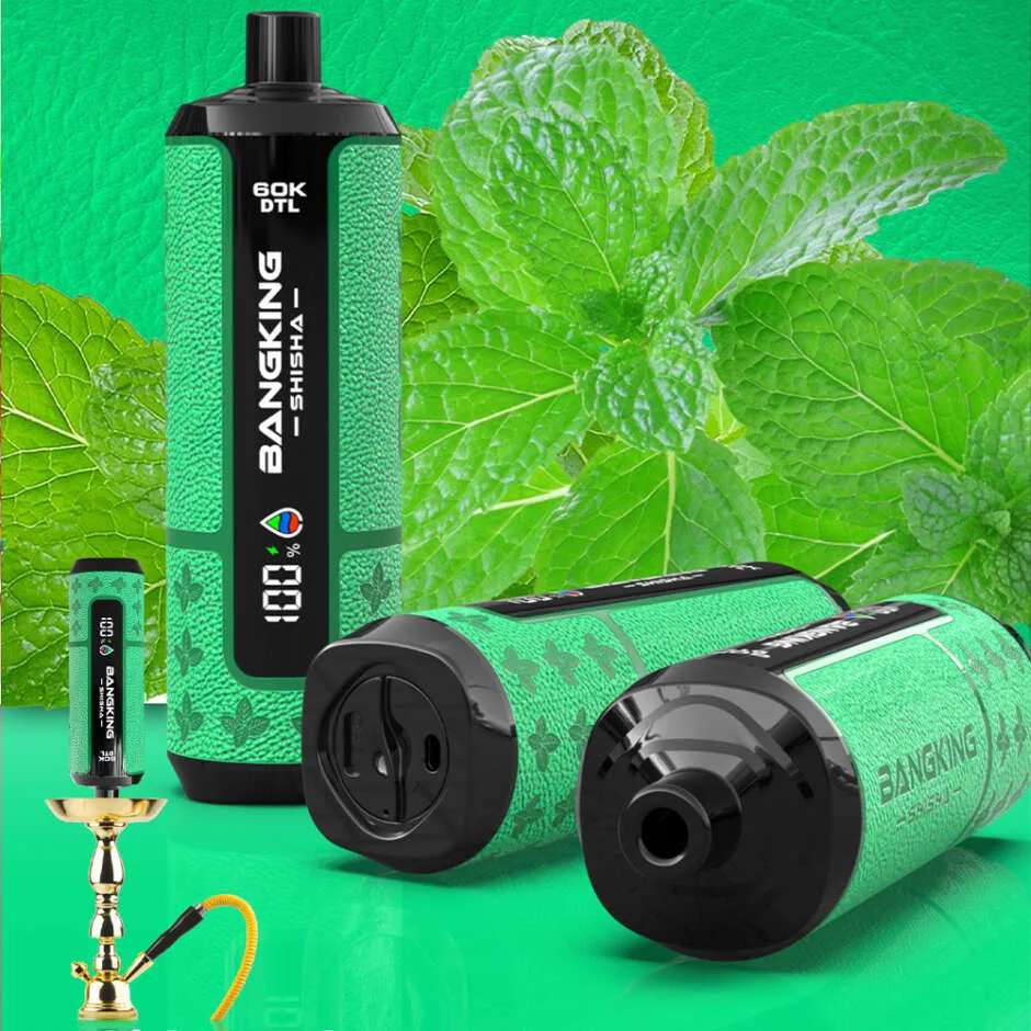 imgi 121 24hvape bang king shisha 60000 puffs cool mint 940x940 1 Vivivapes Internal 0.6 ohm low resistance mesh coil of Bang King Shisha 60000