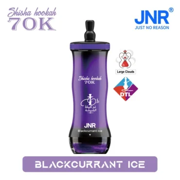 Crystal Glow ambient lighting activation effect on JNR Hookah 70K vape