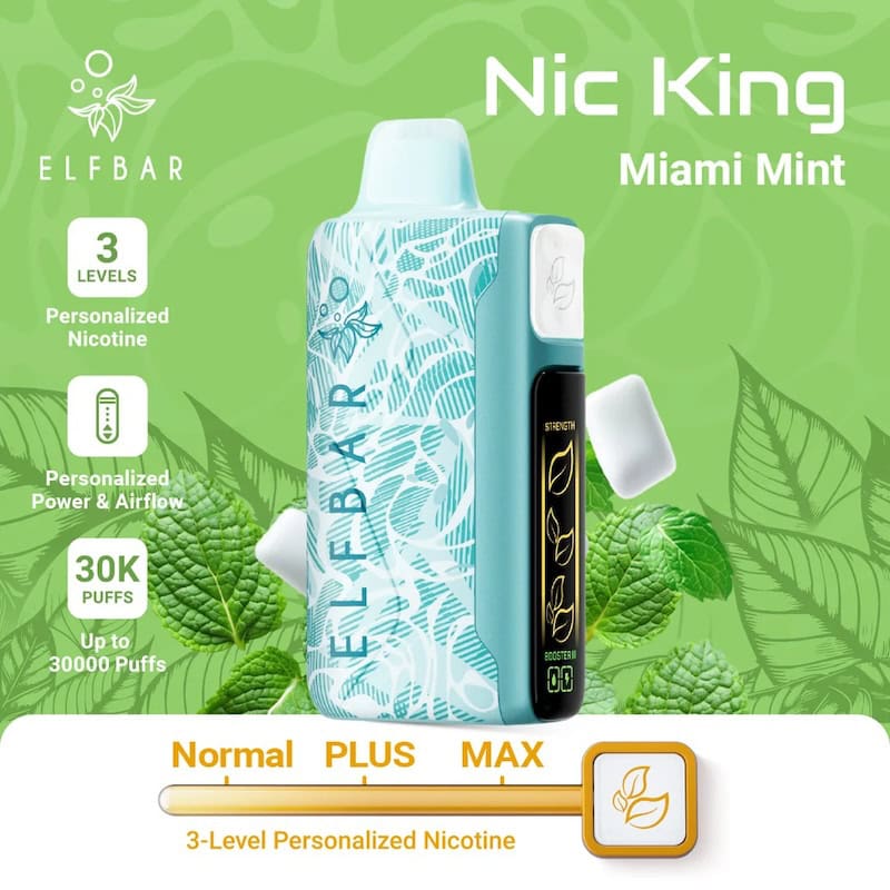 imgi 123 MiamiMint 5dcd0d33 3f93 4451 a50d Elf Bar Nic King 30000 30k Puffs Disposable Vape Rechargeable Elfbar Vape Wholesale