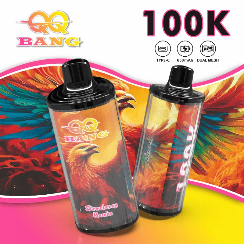 QQ Bang 100k Vape with a variety of flavors, perfect for different tastes