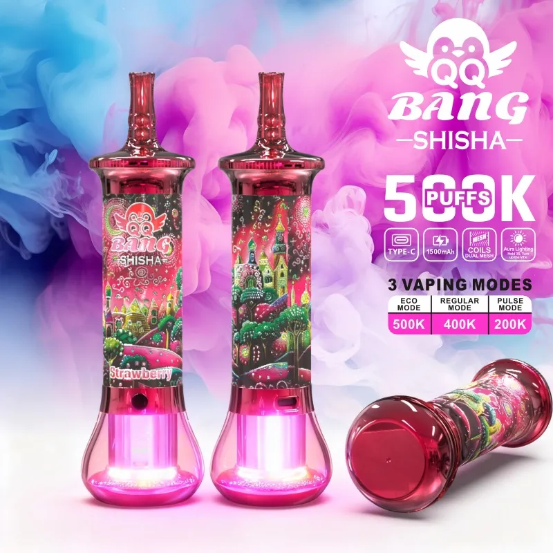 imgi 135 24hvape qq bang shisha 500k strawberry Vivivapes Sweet Strawberry flavor QQ Bang 500k Shisha 3 mode vape device.