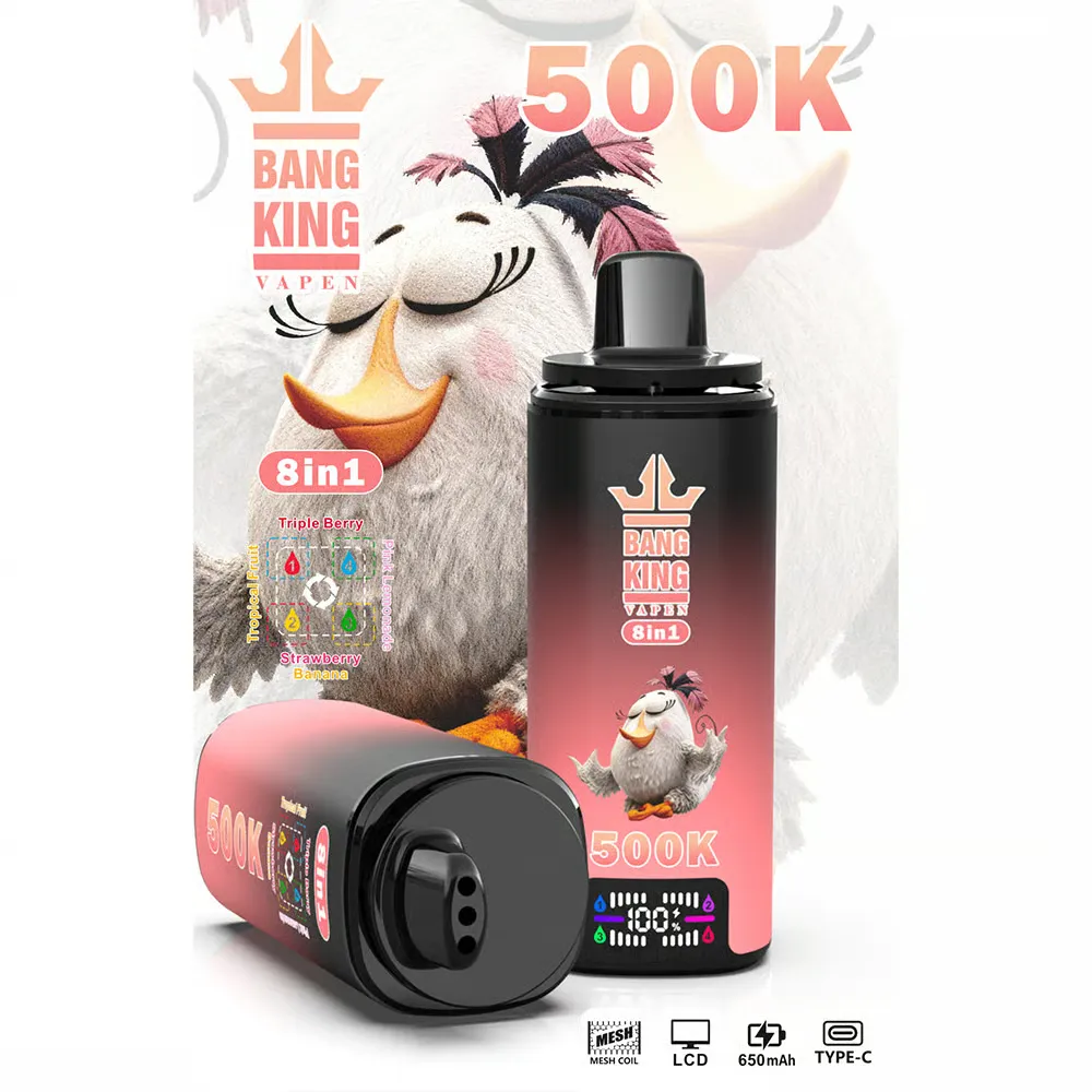 Bang King 500K 8 in 1 Disposable Vape | 500,000 Puffs Bulk Buy