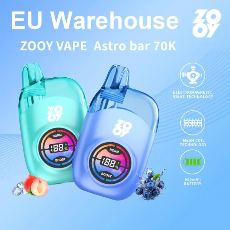 ZOOY Vape Astro Bar 70K 70000 puffs disposable vape front display