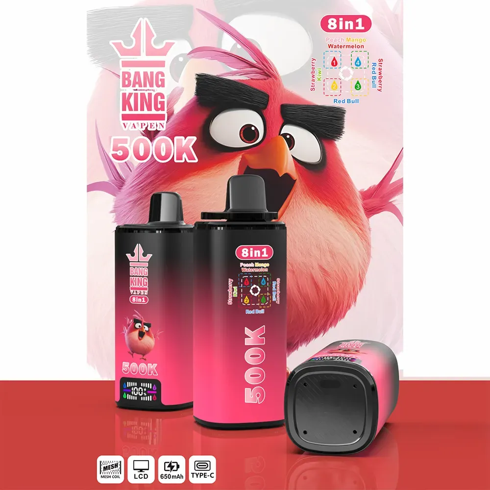 imgi 142 24hvape bang king 500k 8 in 1 peach mango watermelon red bull strawberry red bull strawberry kiwi.jpg Vivivapes Bang King 500K 8 in 1 Disposable Vape | 500,000 Puffs Bulk Buy