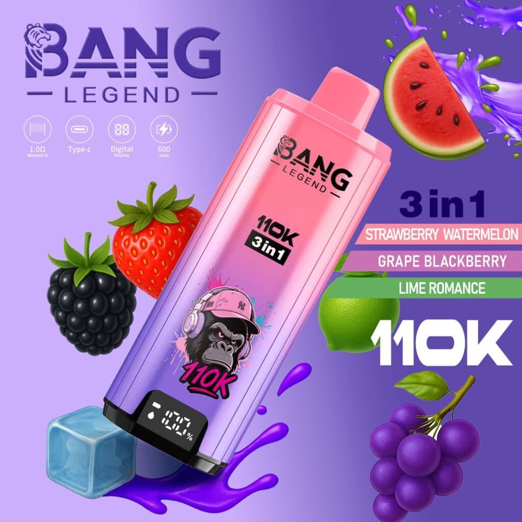 Bang Legend 110k Puffs 11000 mesh coil disposable vape