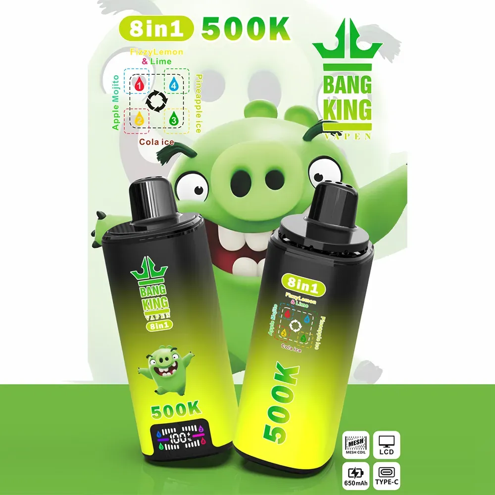 imgi 146 24hvape bang king 500k 8 in 1 fizzy lemon lime apple mojito pineapple ice cola ice.jpg Vivivapes Bang King 500K 8 in 1 Disposable Vape | 500,000 Puffs Bulk Buy