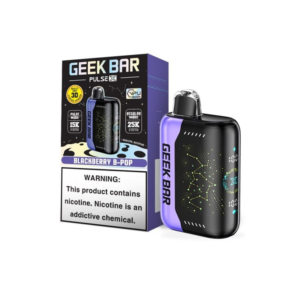 Geek Bar Pulse X 25K Puffs Disposable Vape Device | 18mL E-Liquid 5% Nicotine Dual Vaping Modes