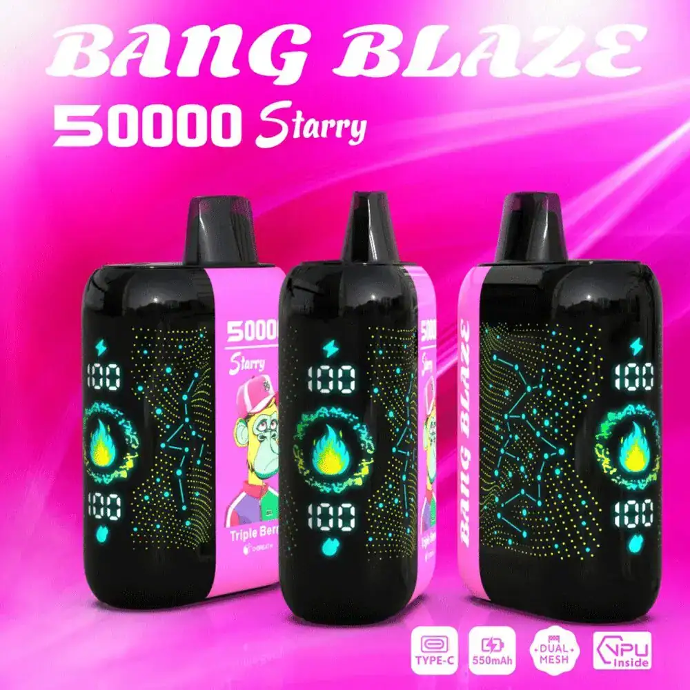 imgi 152 24h vape bang blaze starry 50000 puffs triple berry.jpg Vivivapes Bang Blaze Starry 50000 Puffs 50k Vape device