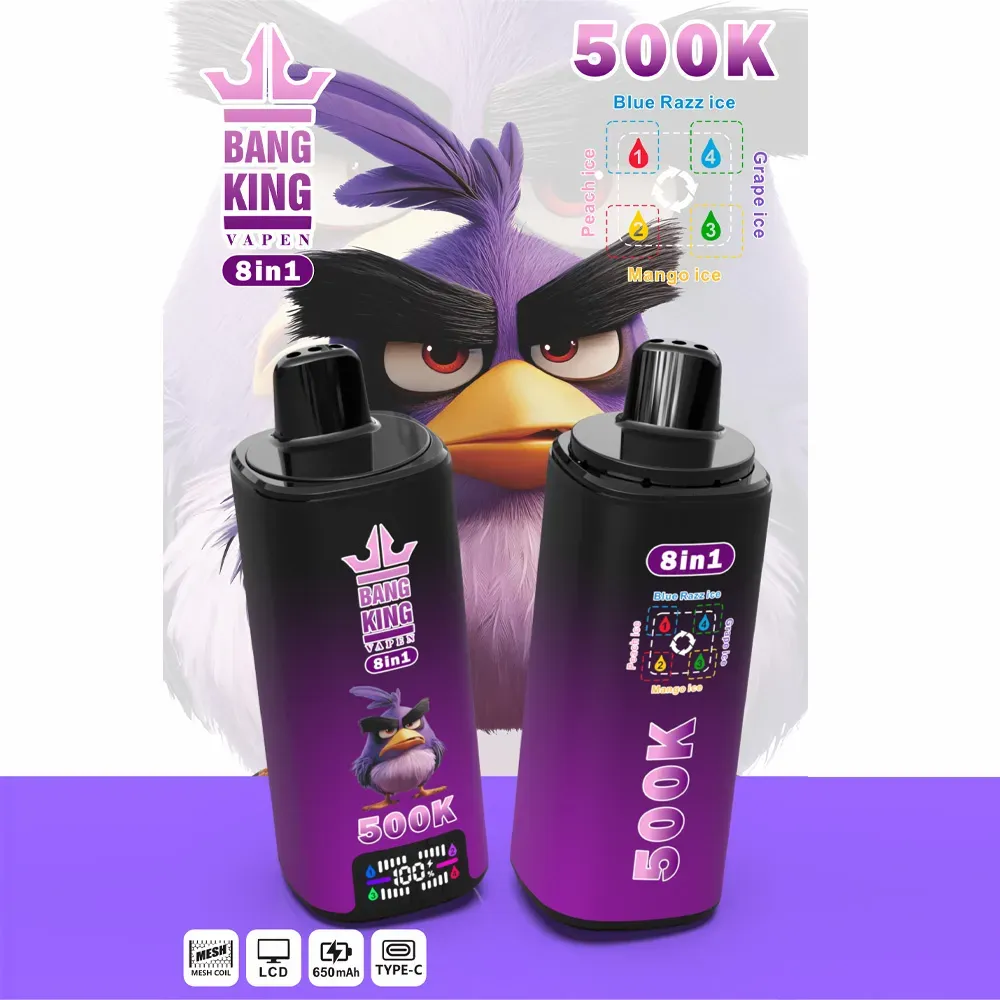 imgi 156 24hvape bang king 500k 8 in 1 blue razz ice peach ice grape ice mango ice.jpg Vivivapes Bang King 500K 8 in 1 Disposable Vape | 500,000 Puffs Bulk Buy