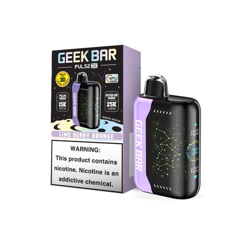 Geek Bar Pulse X 25K Puffs Disposable Vape Device | 18mL E-Liquid 5% Nicotine Dual Vaping Modes