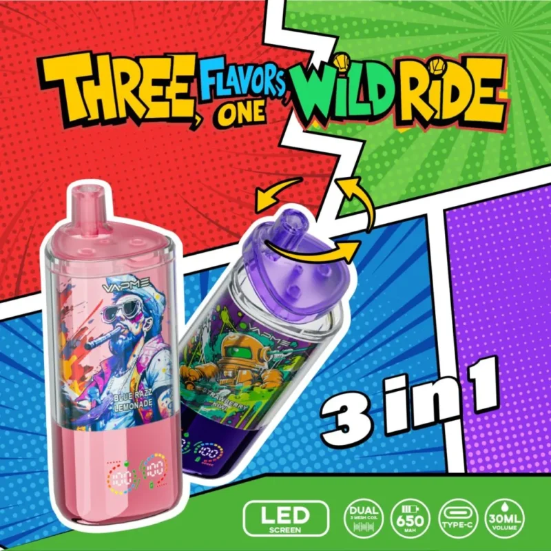 triple flavor disposable vape Vapme Crystal 30K