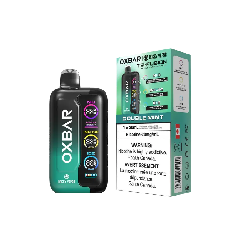 imgi 176 Double Mint Vivivapes Different color variants of Oxbar Tri Fusion 45000 puff vape