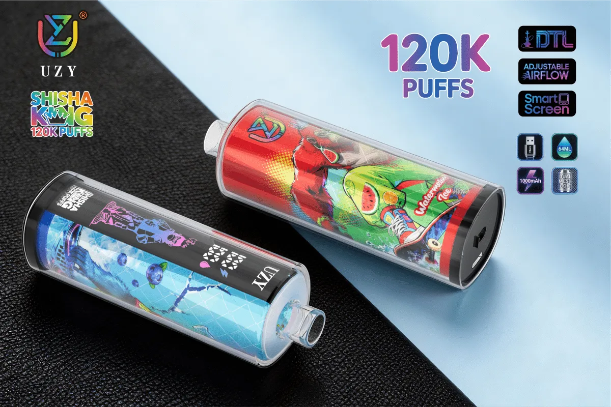 120k puffs DTL disposable hookah by UZY