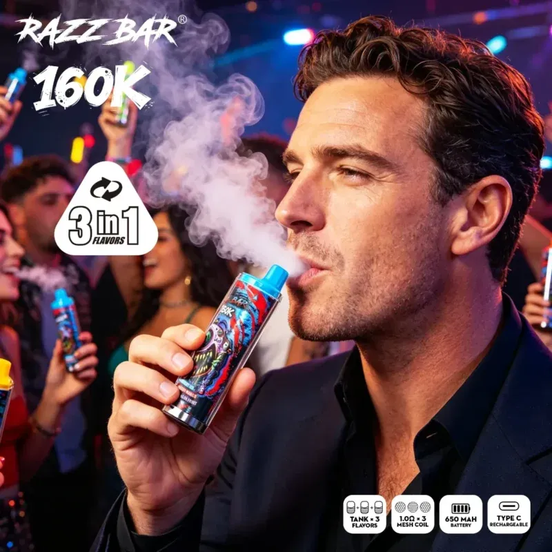 imgi 17 vapemaison razz bar 160k puff 160k disposable vape use case 800x800 1 Vivivapes Razz Bar 160000 bulk wholesale 200 pcs per carton packaging