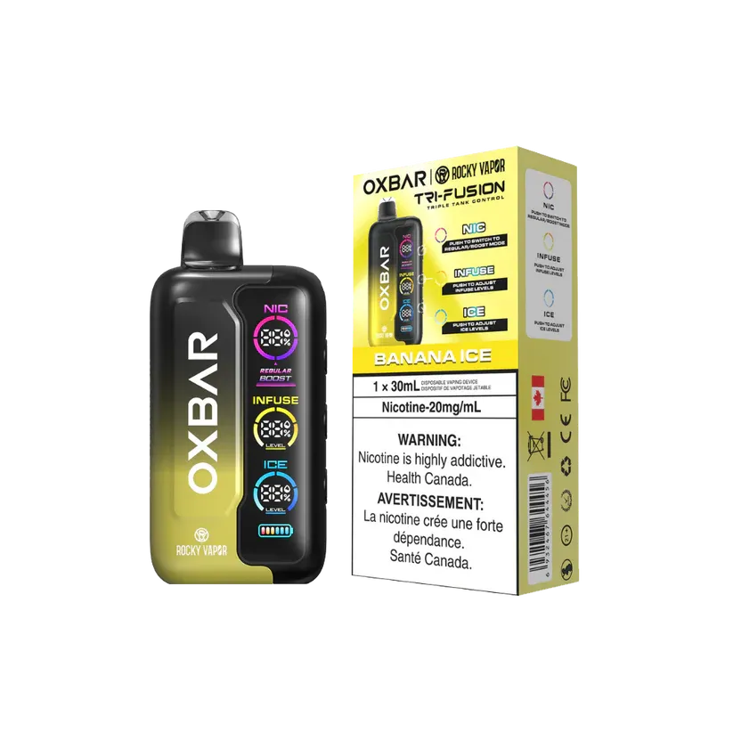 imgi 198 Banana Ice f32a0dad e7f3 4f6b aa6e 41566e84676d Vivivapes Customizing sweet flavor using the Oxbar vape 3 buttons layout