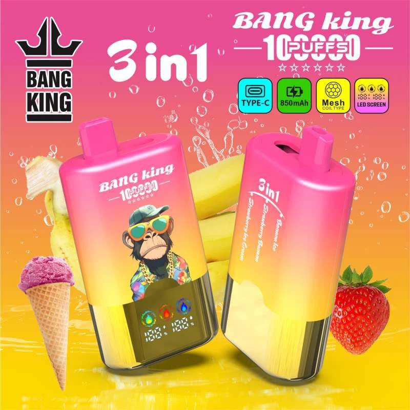 Bang King 100k Puffs Disposable Vape - 3 in 1 Triple Flavor , bangking vape 100000 Puffs