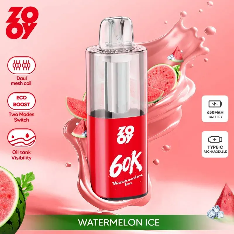 rechargeable disposable vape featuring ECO and BOOST modes