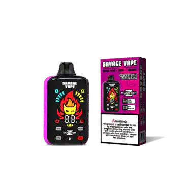 ViviVapes Savage Vape disposable e-cigarette with watermelon flavor and colorful design.