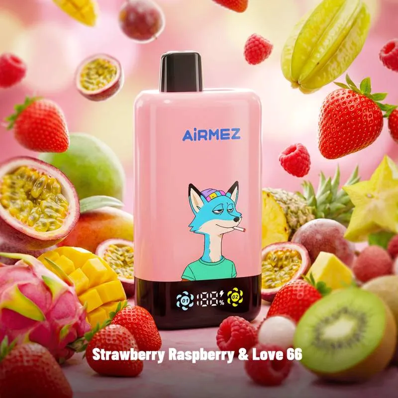 imgi 21 2026072223394577704 Vivivapes Close up of LED screen on Airmez 80k pro vape showing battery level and e-liquid status
