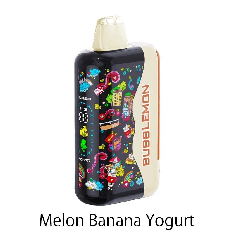 imgi 22 melon banana yogurt bubblemon 35k Vivivapes Detail of the multifunctional single control button on Bubblemon Graffiti Tuzzy 35K