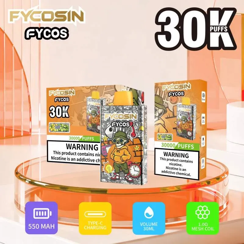 FYCOS 30K dual mesh coil vape alternative to high puff Europe vape brands
