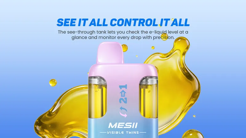 Mesii Visible Twins 100k disposable vape device main view