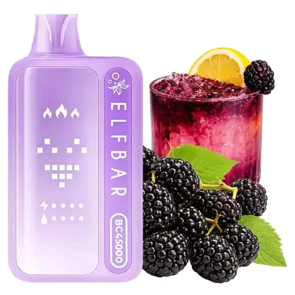 imgi 286 Blackberry Lemonade Vivivapes The integrated ergonomic mouthpiece design of the elfbar bc 45000 vape device.