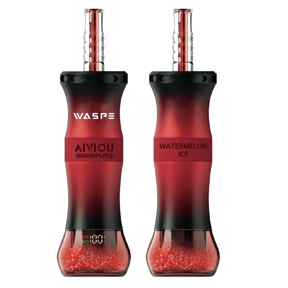WASPE Shisha Hookah 300K 10 piece display box package design for EU wholesale