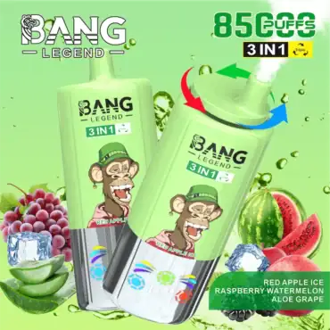 Bang Legend 85000 85k Puffs Disposable Vape - 3 in 1 Flavors, Mesh Coil, TFT Screen, 600mAh Battery | China Wholesale