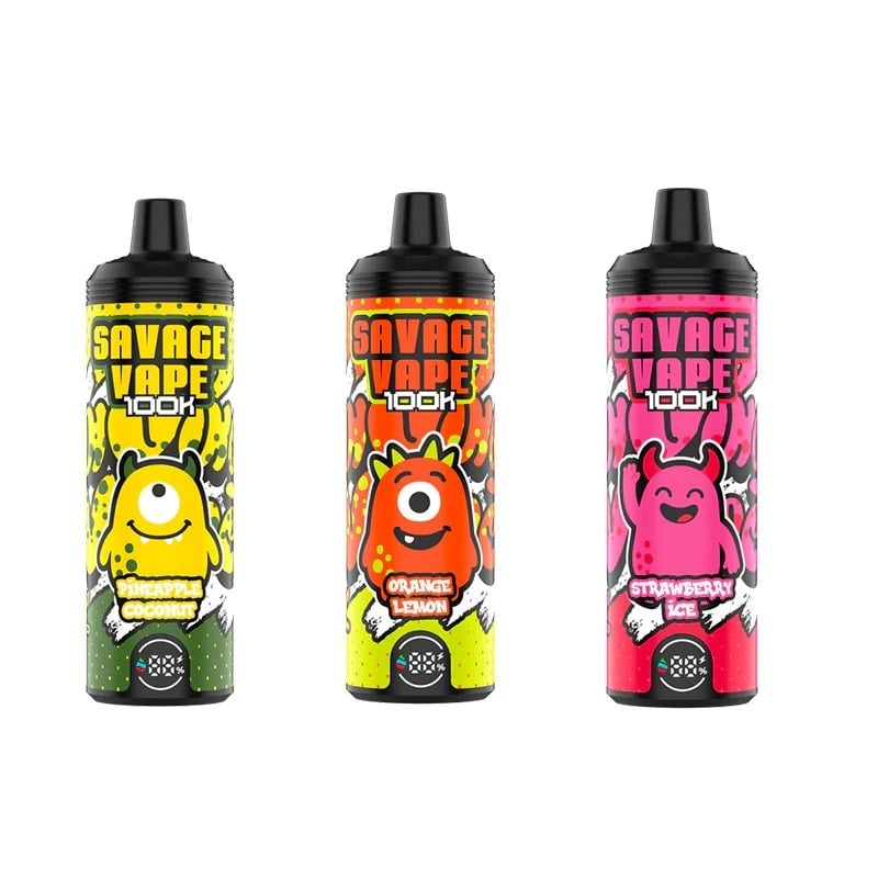 SAVAGE VAPE 100k Puffs Disposable Vape Kit - 30mg Nic Salt MTL | 1000mAh