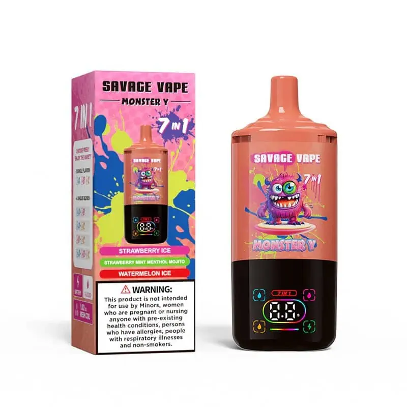 Savage Vape Monster Y 80000 Puffs Disposable Vape - Triple Mesh Coil, 7-in-1 Flavors | Long-Lasting Vaping Device