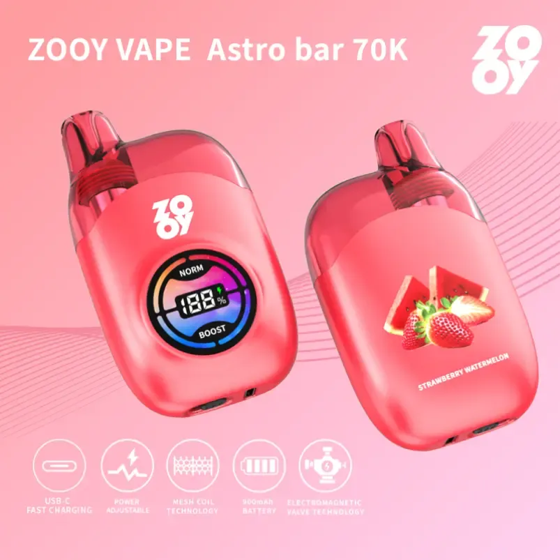 imgi 33 ZOOY Vape Astro Bar 70K Puffs 5 Vivivapes Transparent oil tank visibility feature on ZOOY Vape Astro Bar 70K