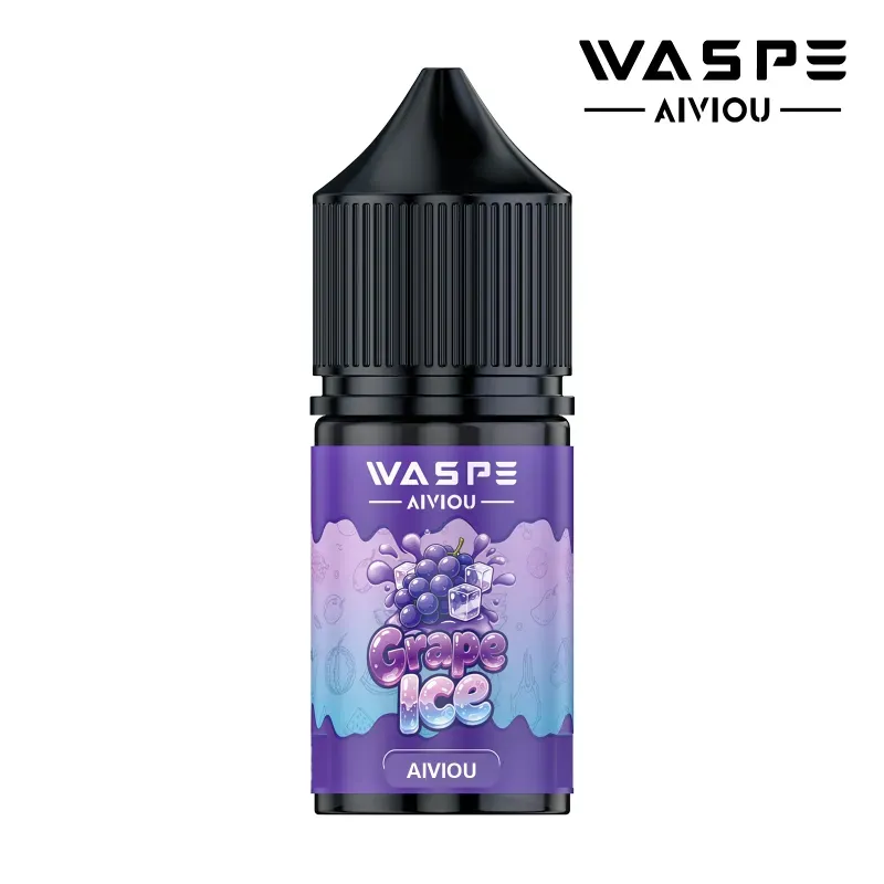 imgi 358 waspe aiviou 01 grape ice product image Vivivapes WASPE 30ml e liquid featuring 50 50 VG PG ratio formulation for refillable pods