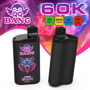 QQ Bang 60K disposable vape featuring the popular Love66 hookah taste profile.