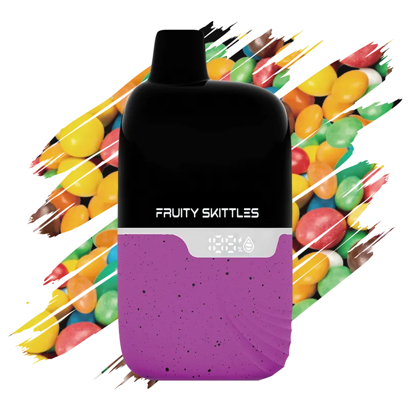 Lifestyle image of an Evok 12000 puff vape next to refreshing fruit assets
