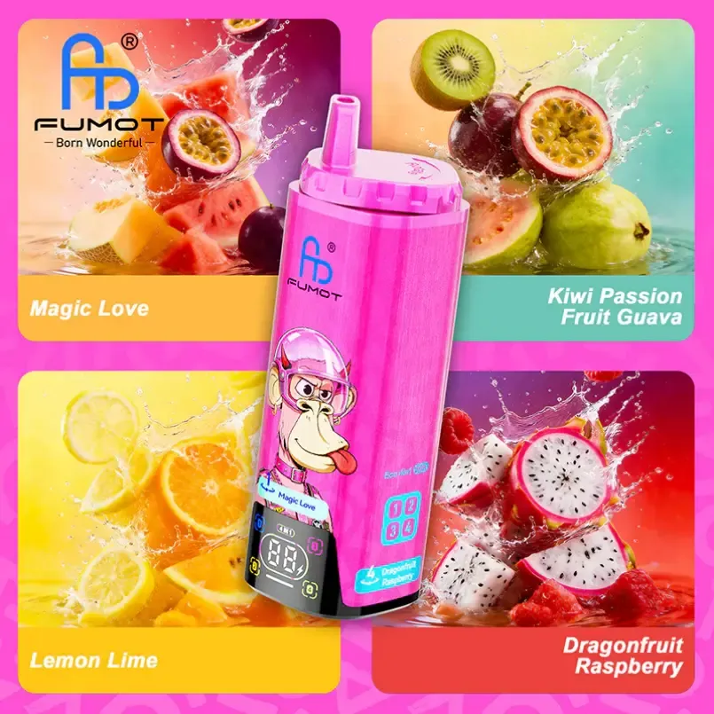 imgi 36 Fumot ECO 4 in 1 80K Puffs 5 Vivivapes Close up of the 4 flavors in 1 switching mechanism on Fumot ECO 80K
