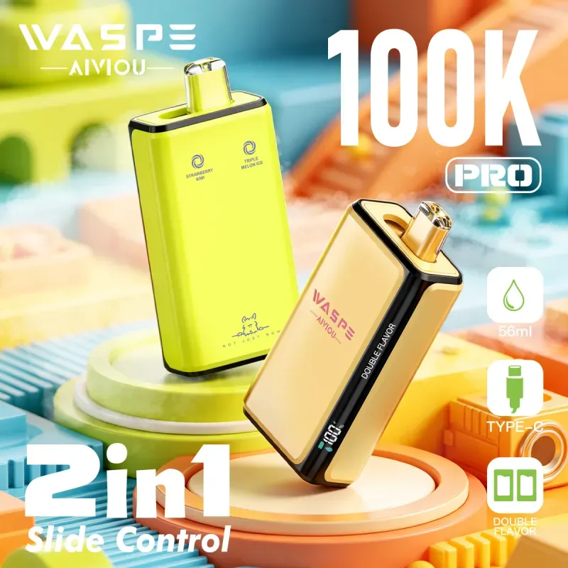 rechargeable disposable vape with LED display and dual flavor system