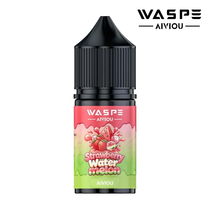 imgi 384 waspe aiviou 03 strawberry watermelon product image Vivivapes Precision tip nozzle on WASPE 30ml e liquid bottle refilling a pod device
