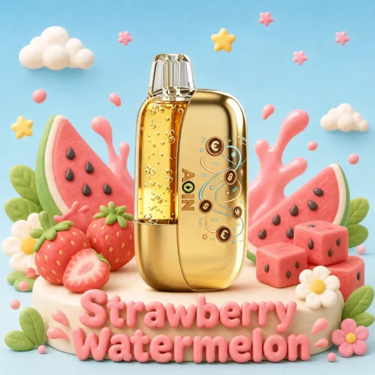 AOIN 35K vape in Blueberry Breeze Gold Edition flavor finish
