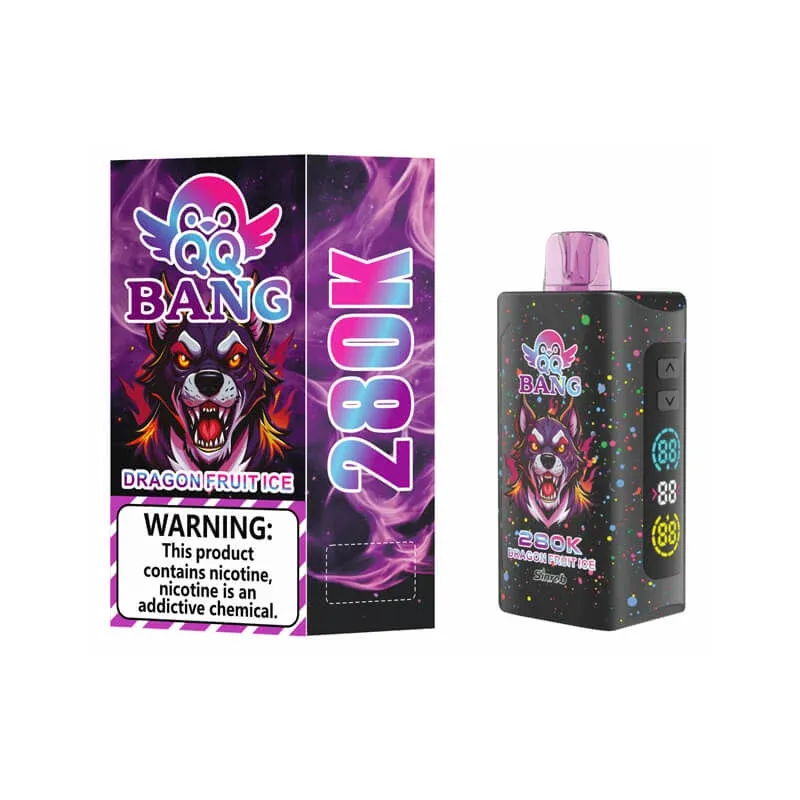 QQ Bang 280000 puffs vape Type-C fast charging port close up