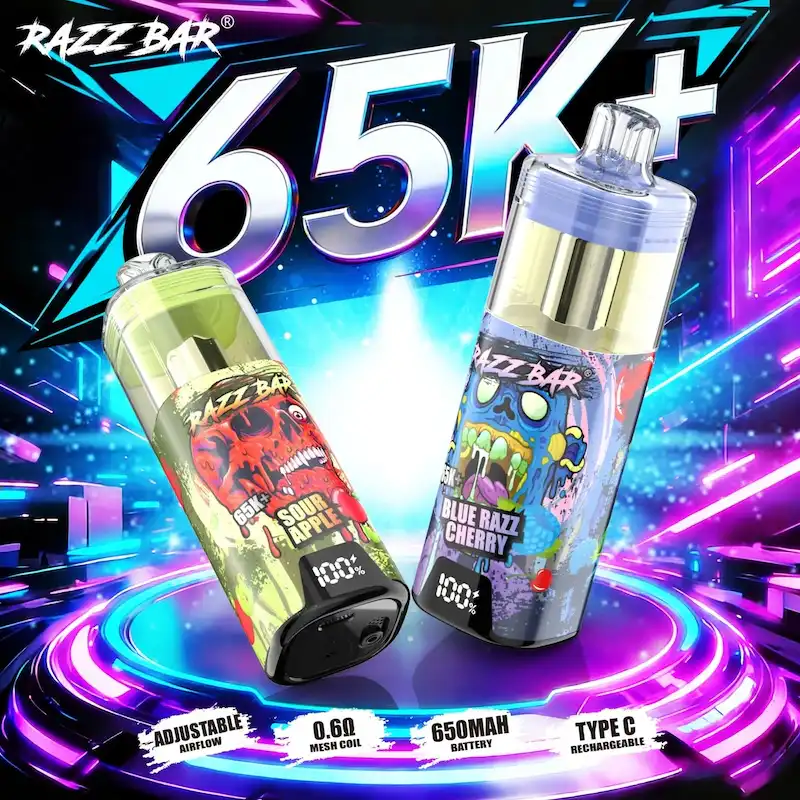 Razz Bar 65k Puffs TPD Disposable Vape | Wholesale & Best Price Razzbar Vape