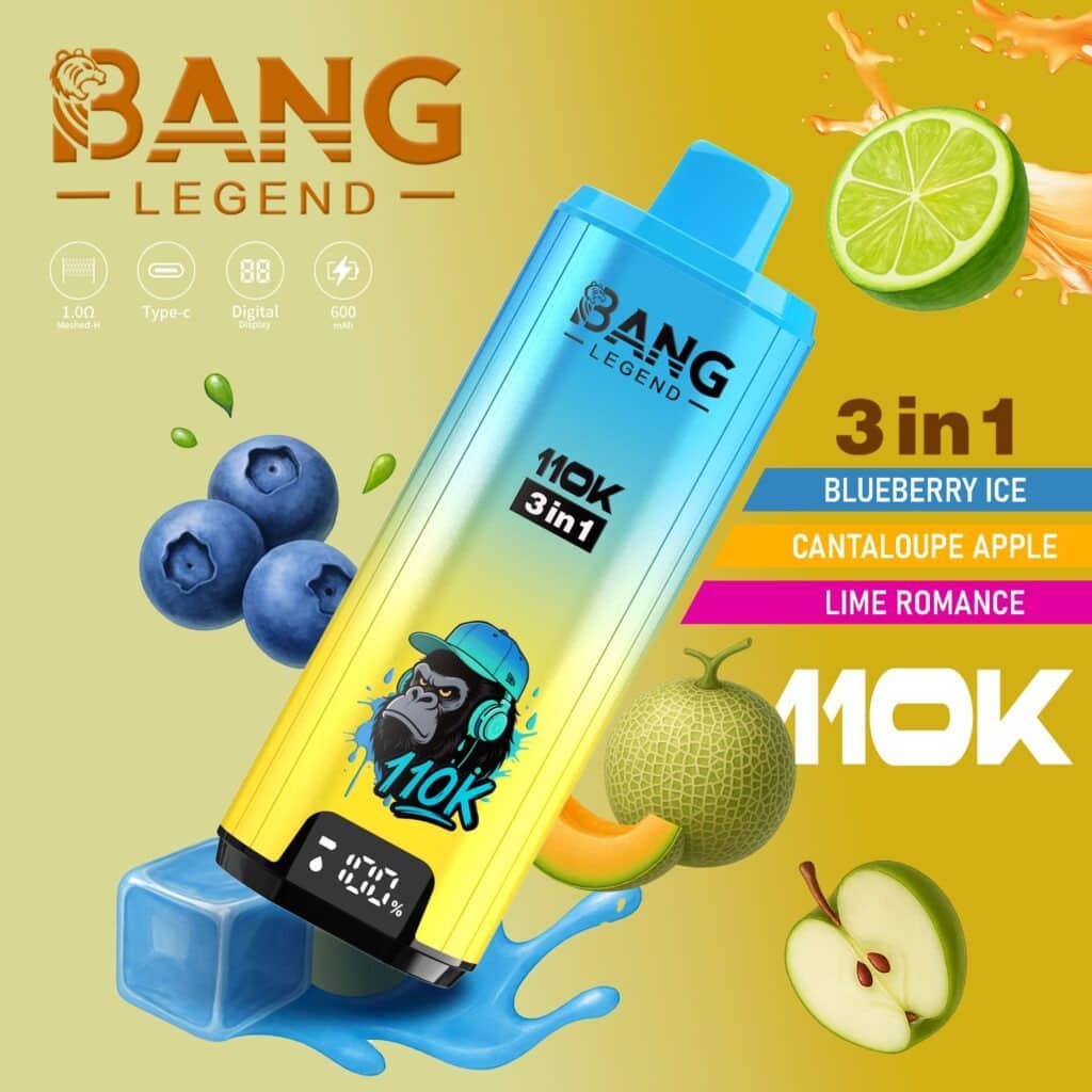 Bang Legend 110k Puffs rechargeable disposable vape 