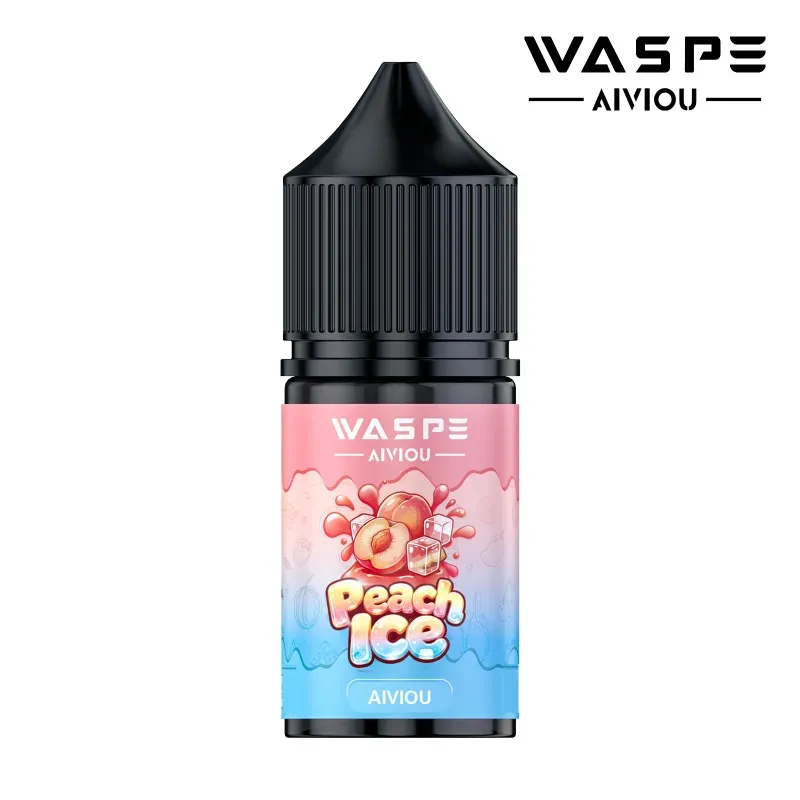 imgi 420 waspe aiviou 06 peach ice product image Vivivapes WASPE 30ml nic salt e liquid bottle in watermelon ice flavor edition