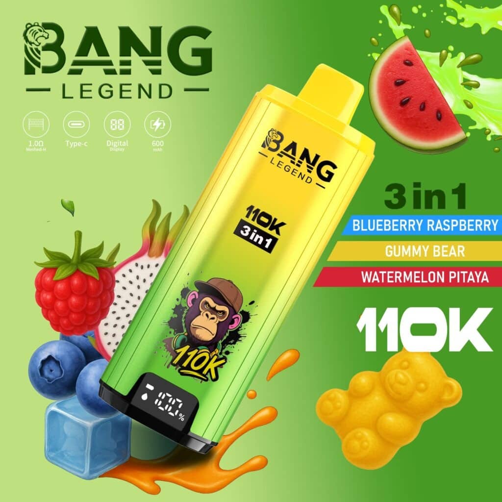 Bang Legend 110k Puffs long lasting disposable vape 