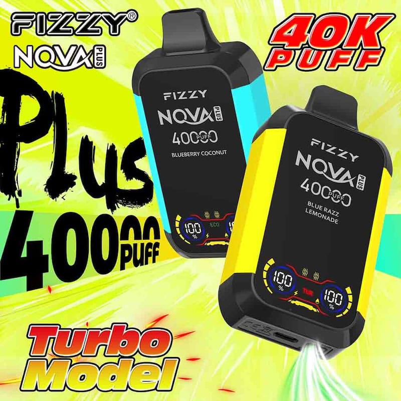 Fizzy Nova 40k Puffs Plus disposable vape 40000 puffs