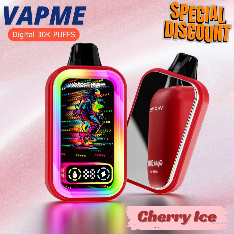 20mL pre-filled vape juice inside VAPME DIGITAL 30000 disposable
