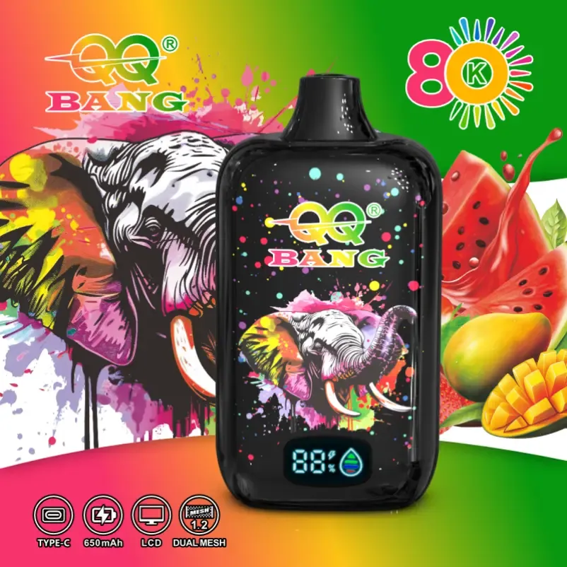 80000 puff disposable vape with mesh coil and Type-C charging