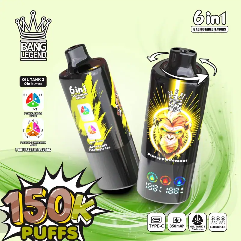 Bang Legend 150K Puffs 6-in-1 Disposable Vape disposable vape 150000 puffs