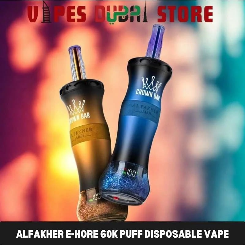 Al Fakher Crown Bar 60K E-Hose X 60000 Puffs Disposable Vape | 50ml, 1000mAh, DTL/MTL | Mini Water Bottle Design